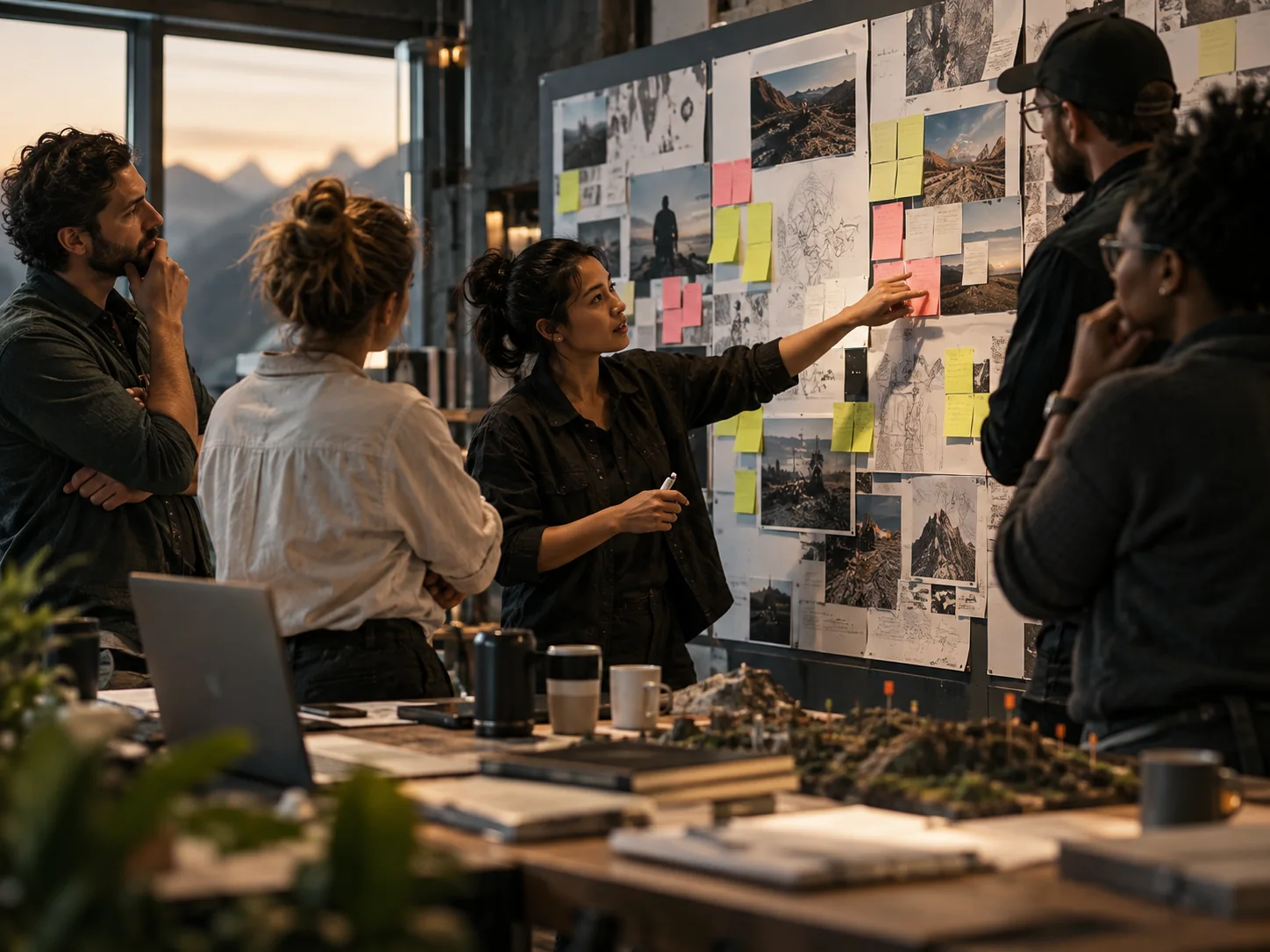 Ein Team verbindet Informationen und Risiken zu einem gemeinsamen Lagebild – Produktqualität beginnt beim Erkennen von Abhängigkeiten.
