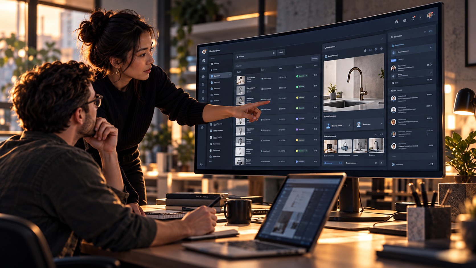Product work in the real system with data, processes and collaborative use